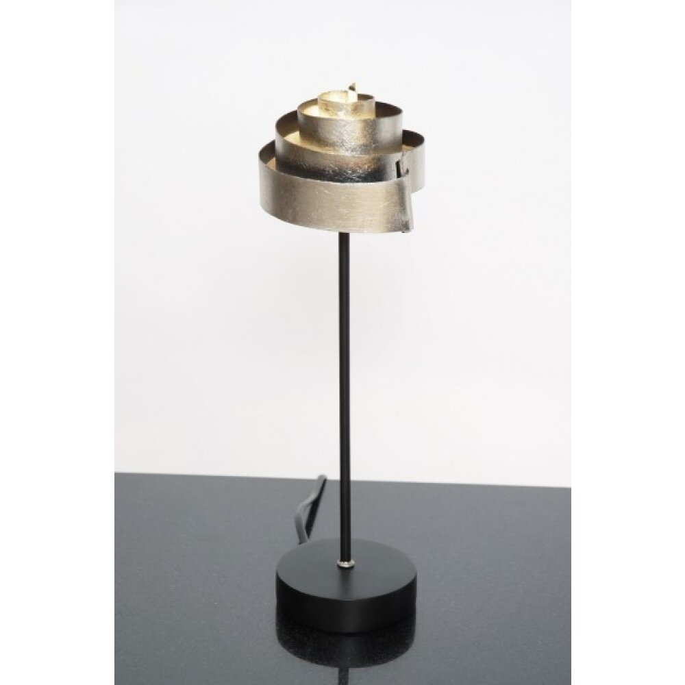 Holländer PICCOLA BANDEROLE Tischleuchte Schwarz, Silber, 1-flammig main product photo