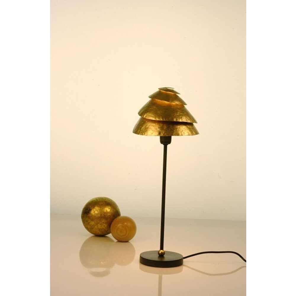 Holländer SNAIL ONE Tischleuchte Braun, Gold, 1-flammig main product photo