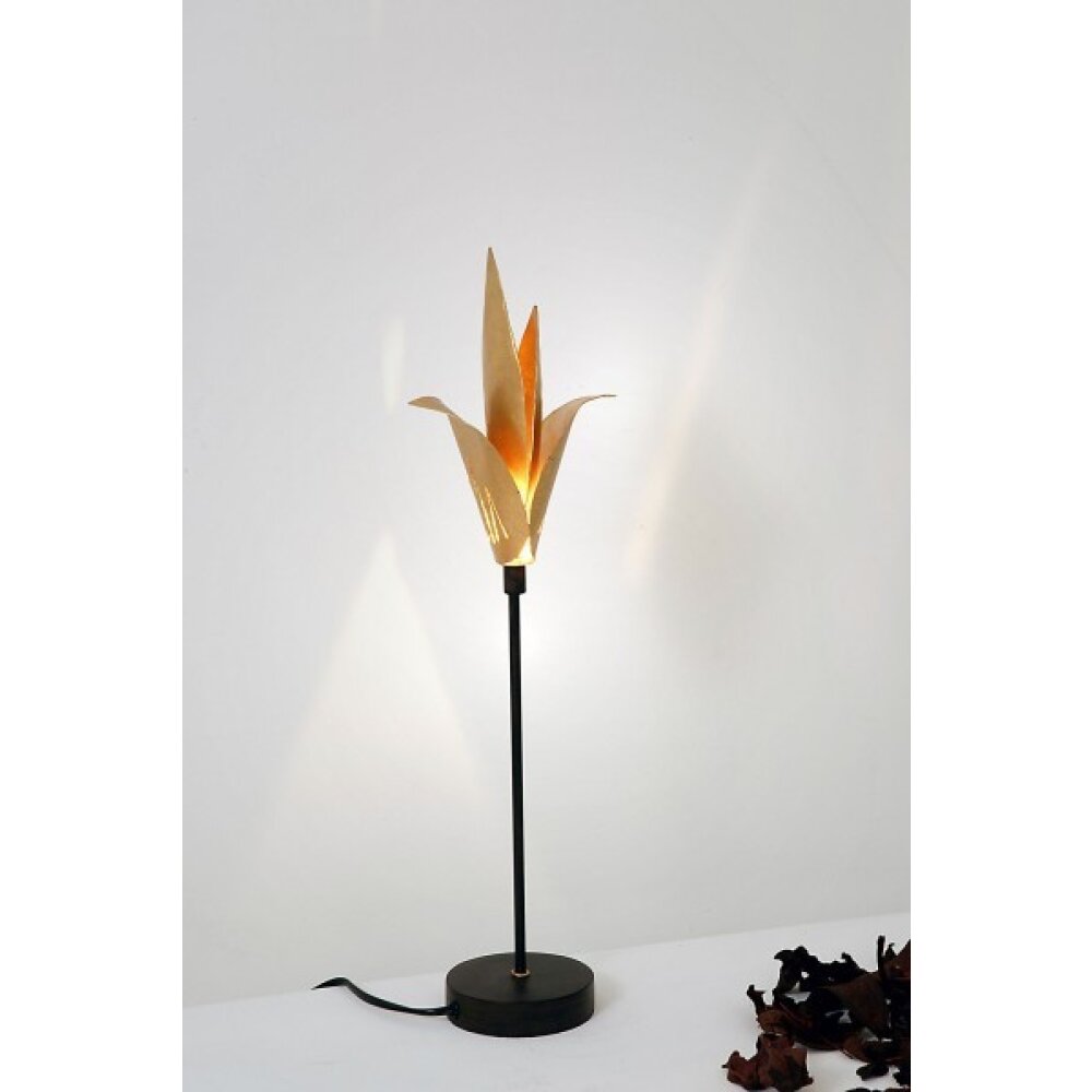 Holländer PICCOLA AIRONE Tischleuchte Braun, Gold, 1-flammig main product photo