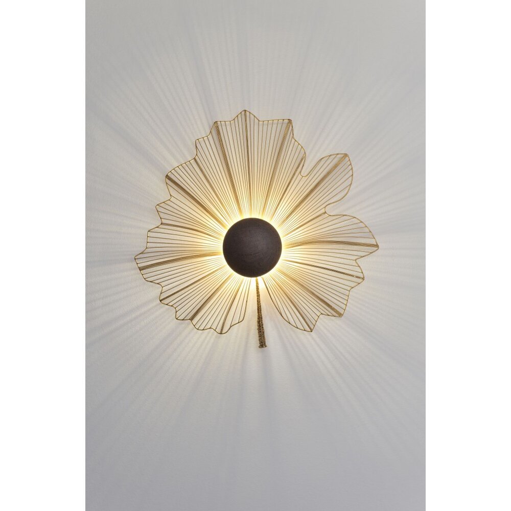 Holländer TREMOLO Wandleuchte Braun, Gold, Schwarz, 1-flammig main product photo