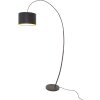 Holländer BAMBUS Bogenlampe Braun, Schwarz, 1-flammig