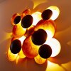LED Wandleuchte gold-schwarz Gold, Schwarz, 9-flammig