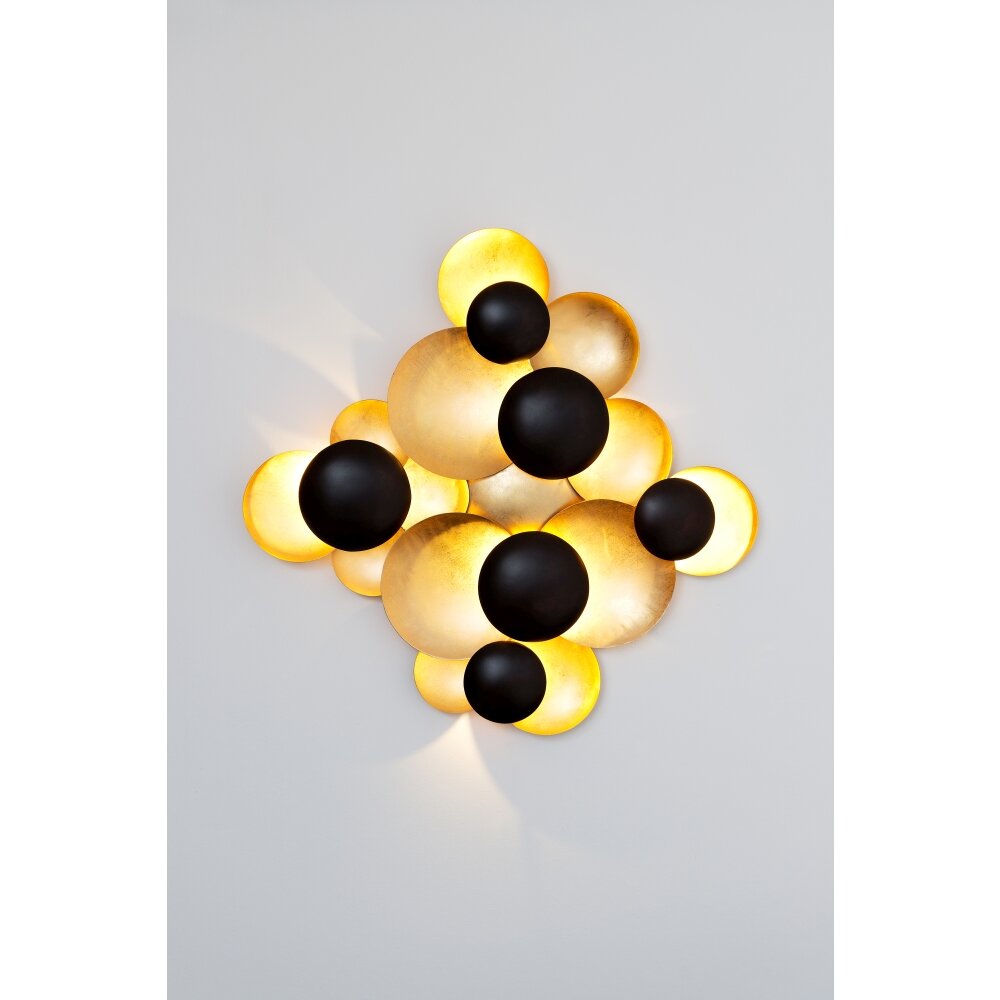 Holländer BOLLADARIA Wandleuchte LED Braun, Gold, Schwarz, 9-flammig main product photo