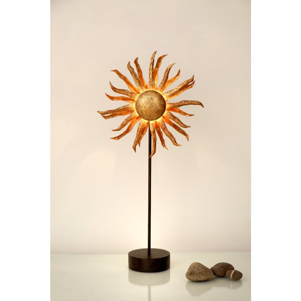 Holländer SONNE Tischleuchte Braun, Gold, Schwarz, 6-flammig main product photo