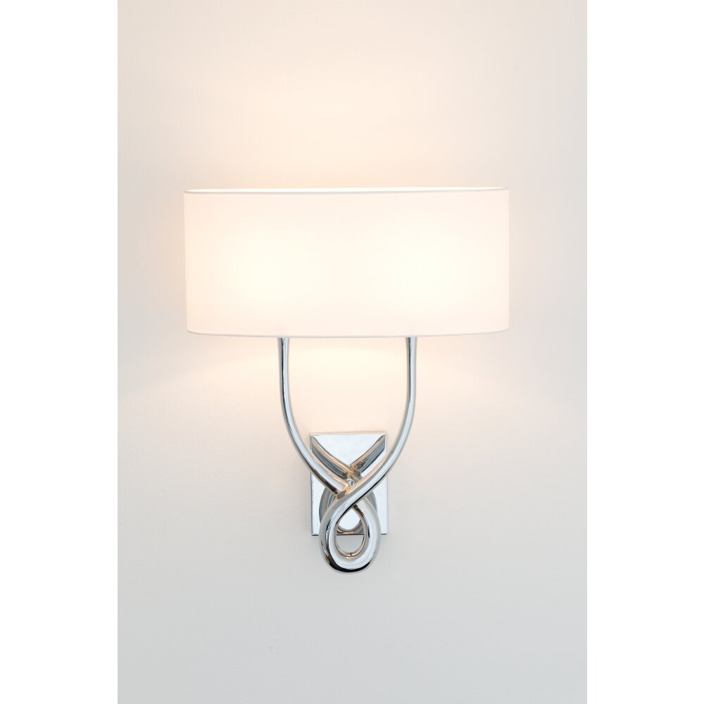 Holländer MONOLOGO Wandleuchte Silber, 2-flammig