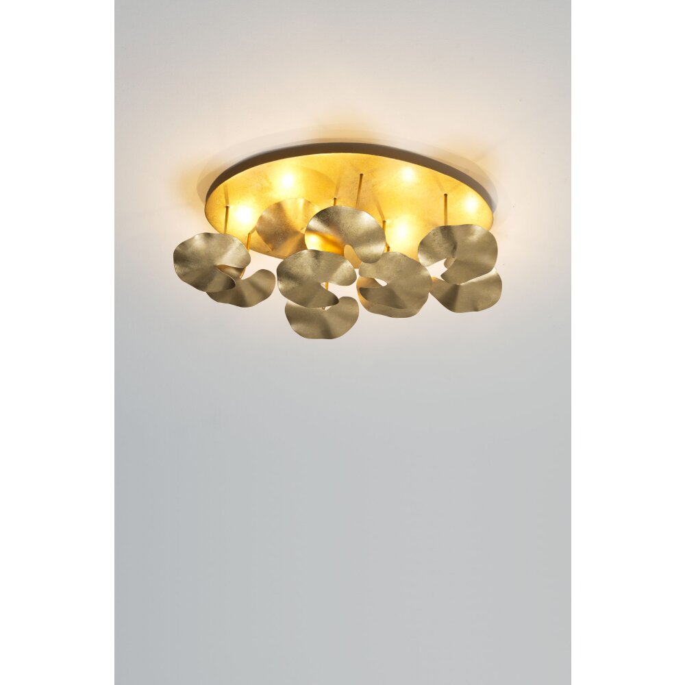 Holländer CONTROVERSIA Deckenleuchte LED Gold, 10-flammig main product photo