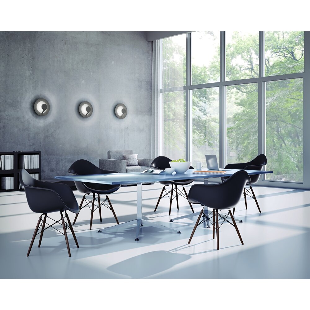 Grossmann FLAT Deckenleuchte LED Grau, Silber, 1-flammig main product photo
