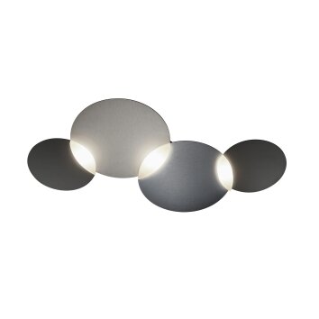 Grossmann CIRC Deckenleuchte LED Grau, Silber, 1-flammig