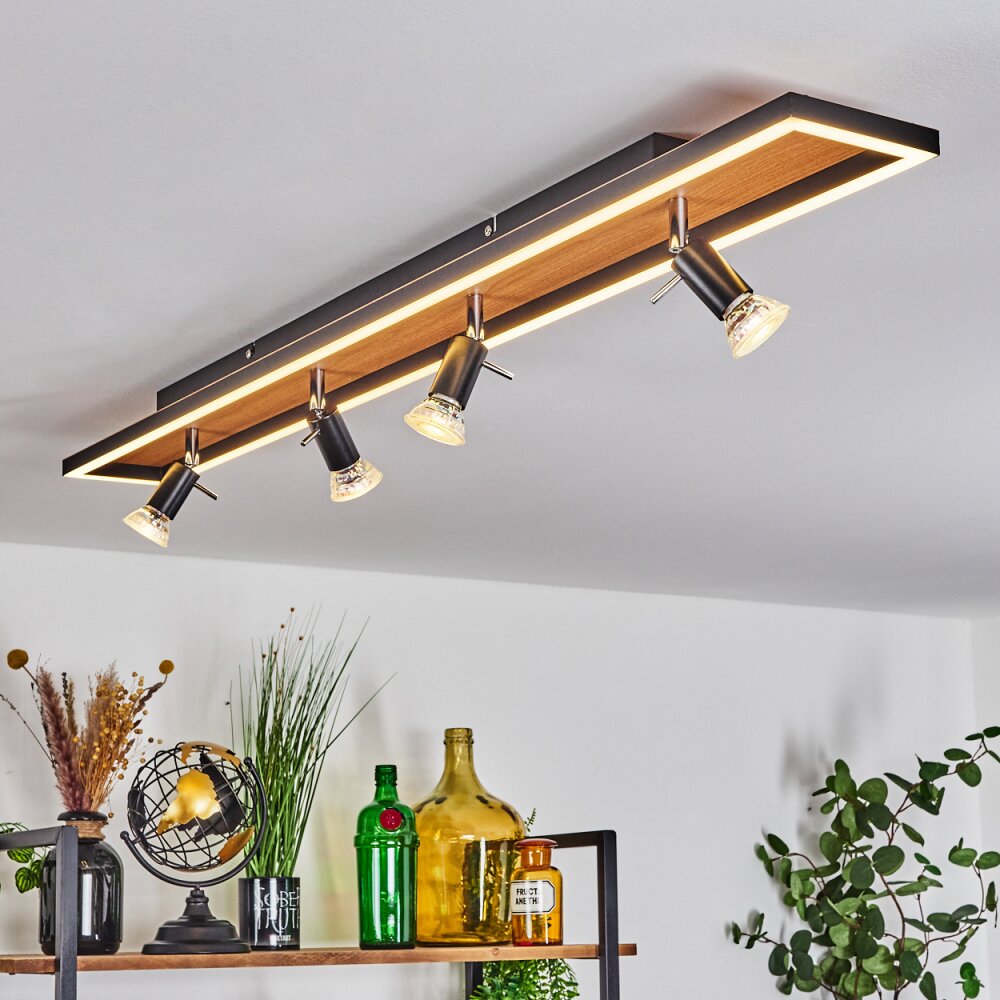 Deadwood Deckenleuchte LED Schwarz, Weiß, 5-flammig main product photo