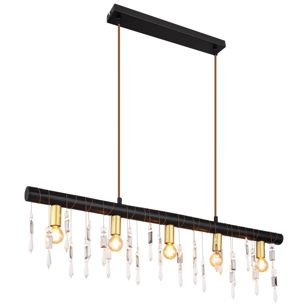 Globo KIRA Hängeleuchte Schwarz, 5-flammig main product photo