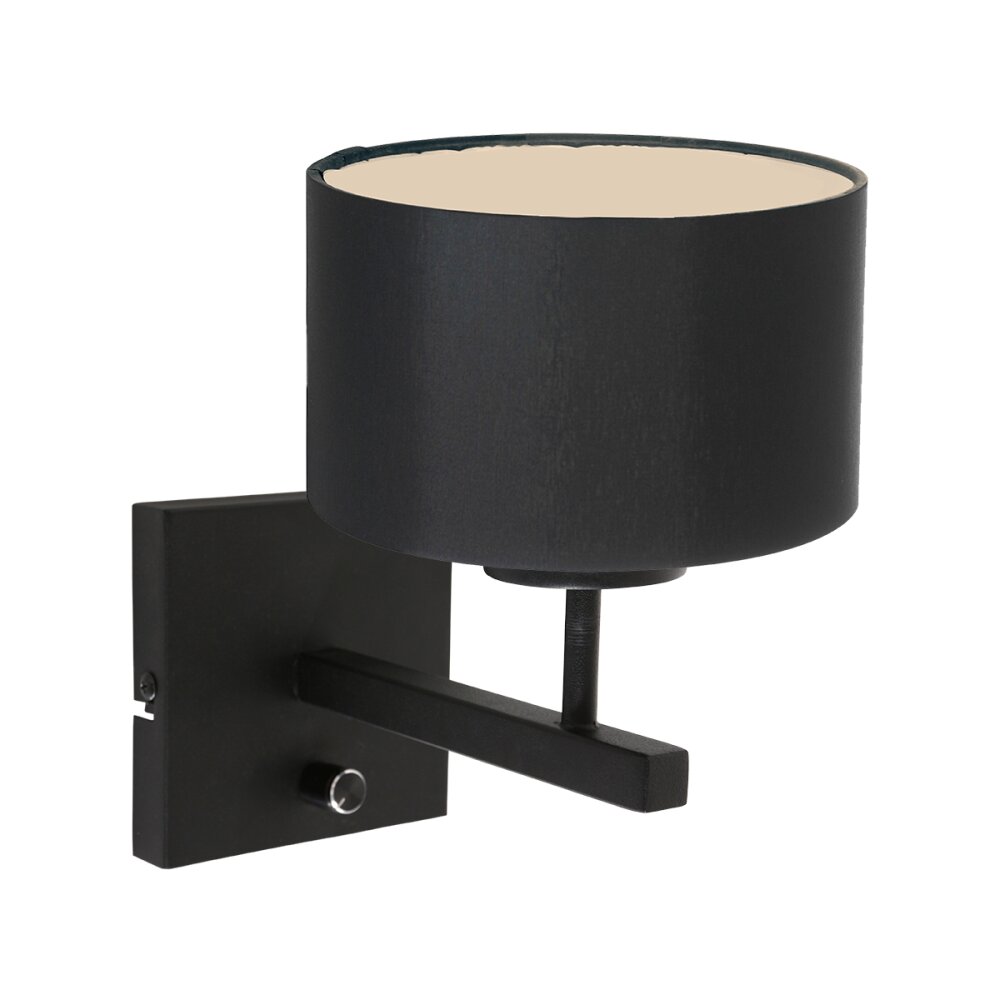 Steinhauer Stang Wandleuchte Schwarz, 1-flammig main product photo