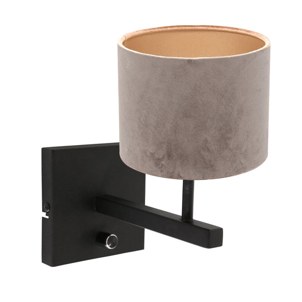 Steinhauer Stang Wandleuchte Schwarz, 1-flammig main product photo