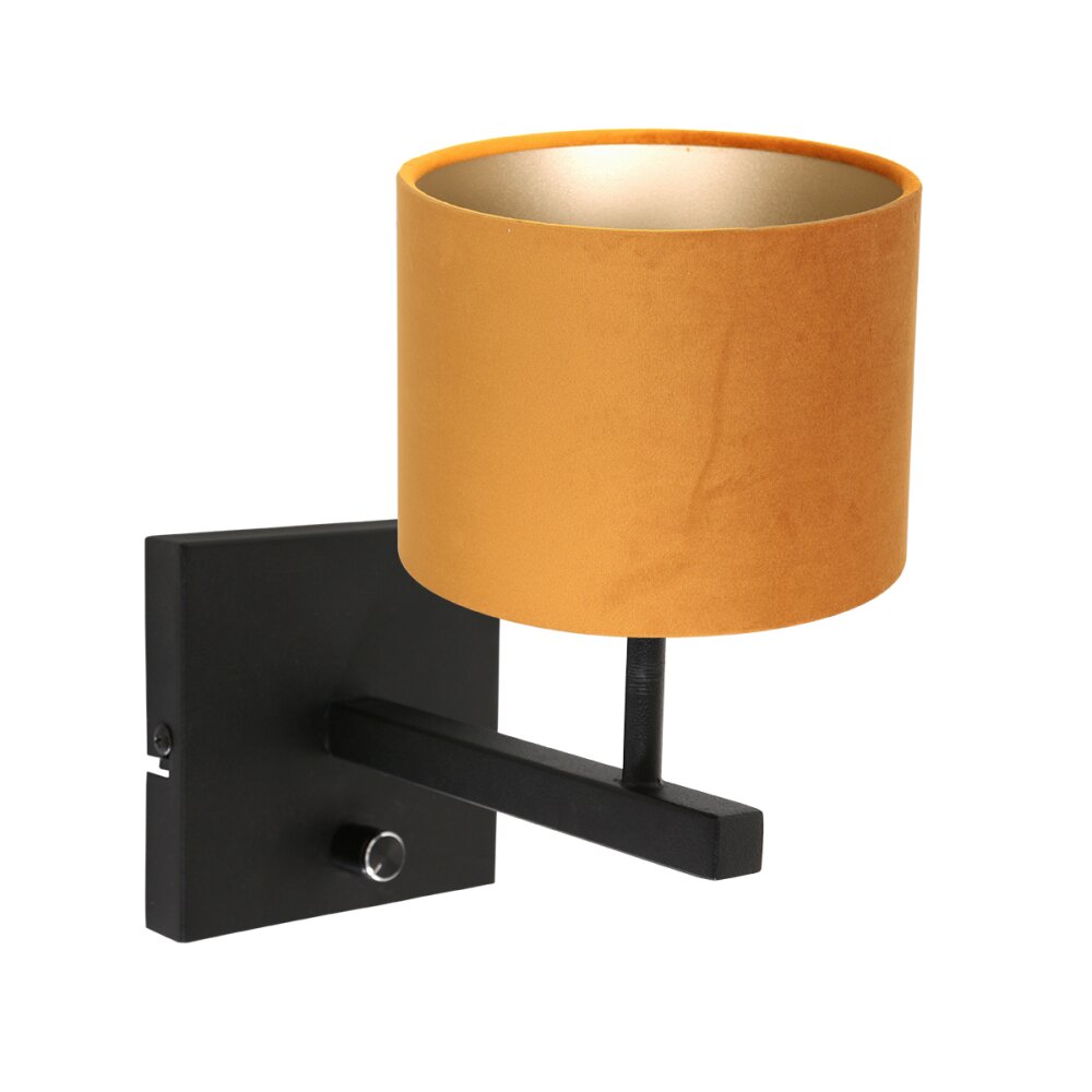 Steinhauer Stang Wandleuchte Schwarz, 1-flammig main product photo