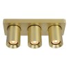 Lucide NIGEL Deckenleuchte LED Gold, Messing, 3-flammig