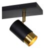 Lucide FLORIS Deckenleuchte Gold, Messing, Schwarz, 2-flammig