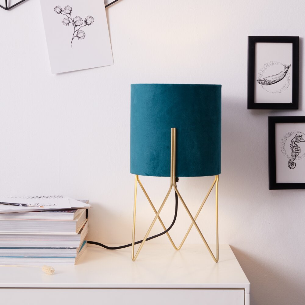 Brilliant Leuchten Atami Tischleuchte Gold, 1-flammig main product photo