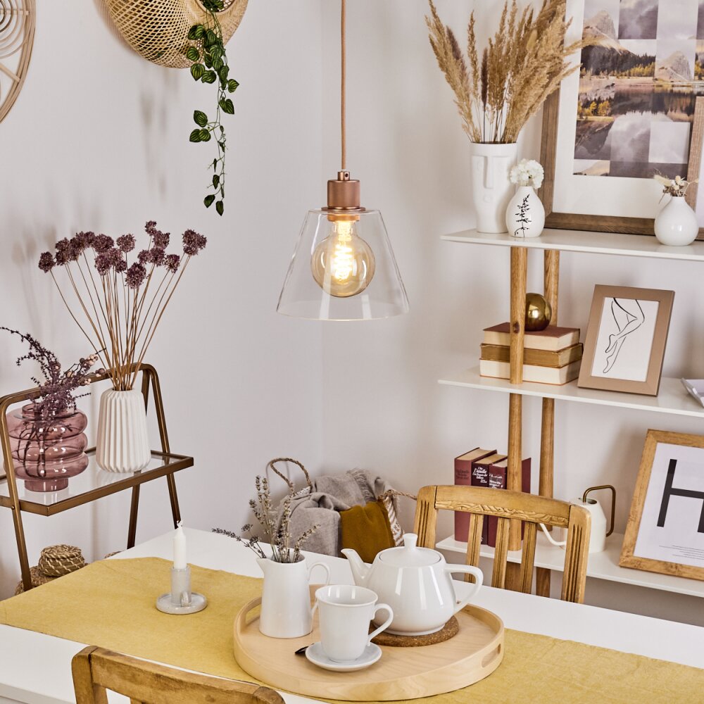 Puestito Hängeleuchte Gold, Rosa, 1-flammig main product photo