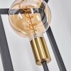 Woden  Stehleuchte Messing, Schwarz, 3-flammig