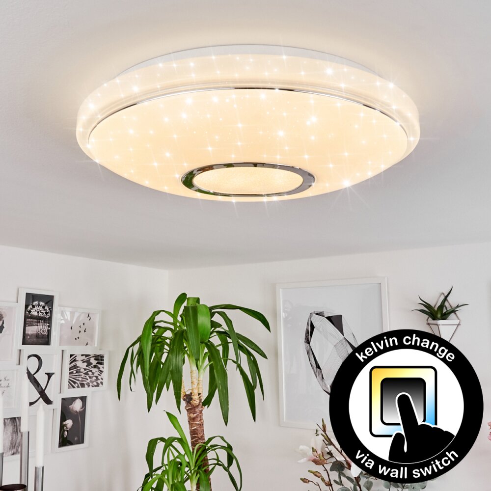 Auxerre Deckenleuchte LED Weiß, 1-flammig main product photo