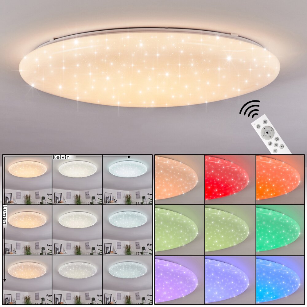 Mixta Deckenpanel LED Weiß, 1-flammig, Fernbedienung, Farbwechsler main product photo