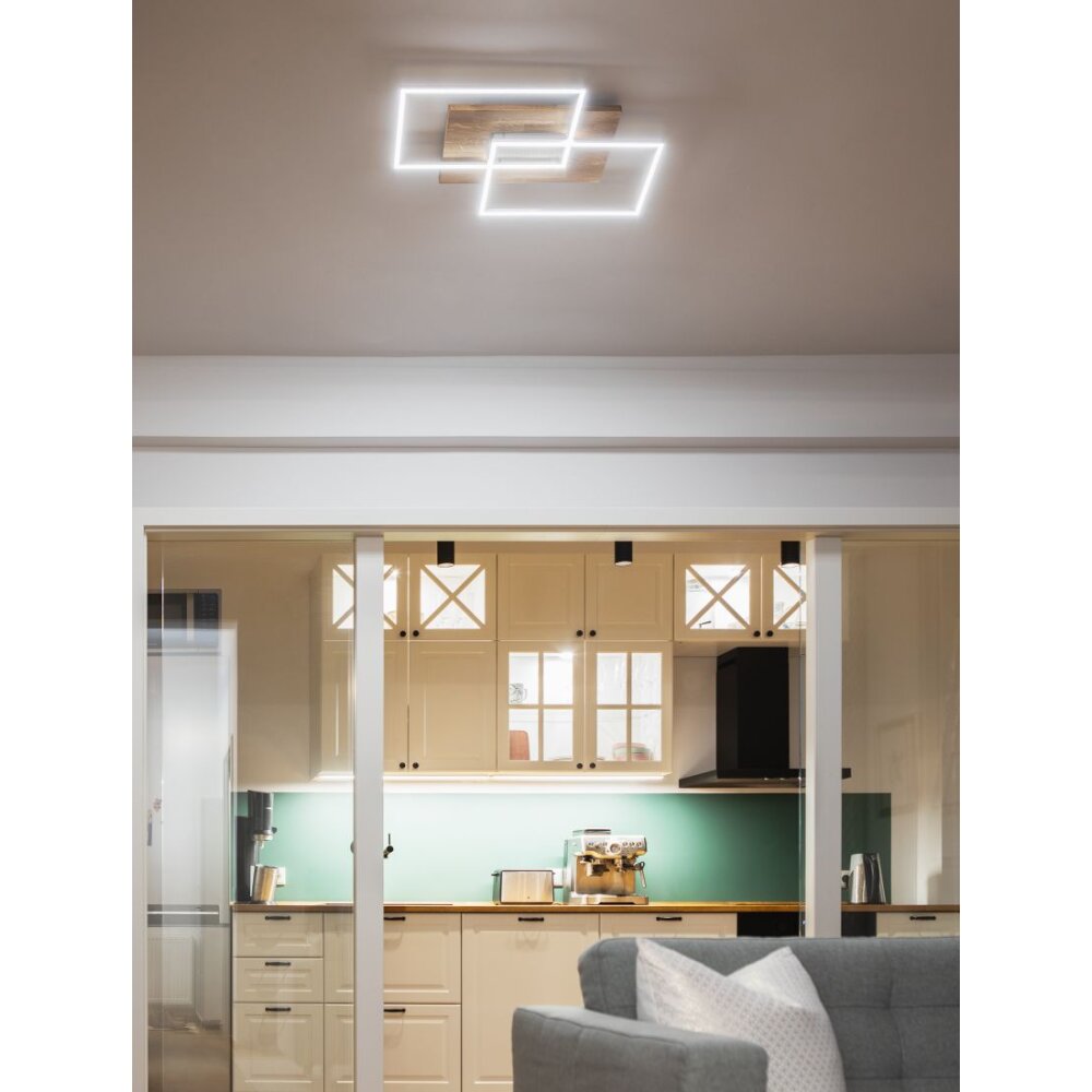 Elobra Panama Deckenleuchte LED Naturfarben, 2-flammig, Fernbedienung main product photo