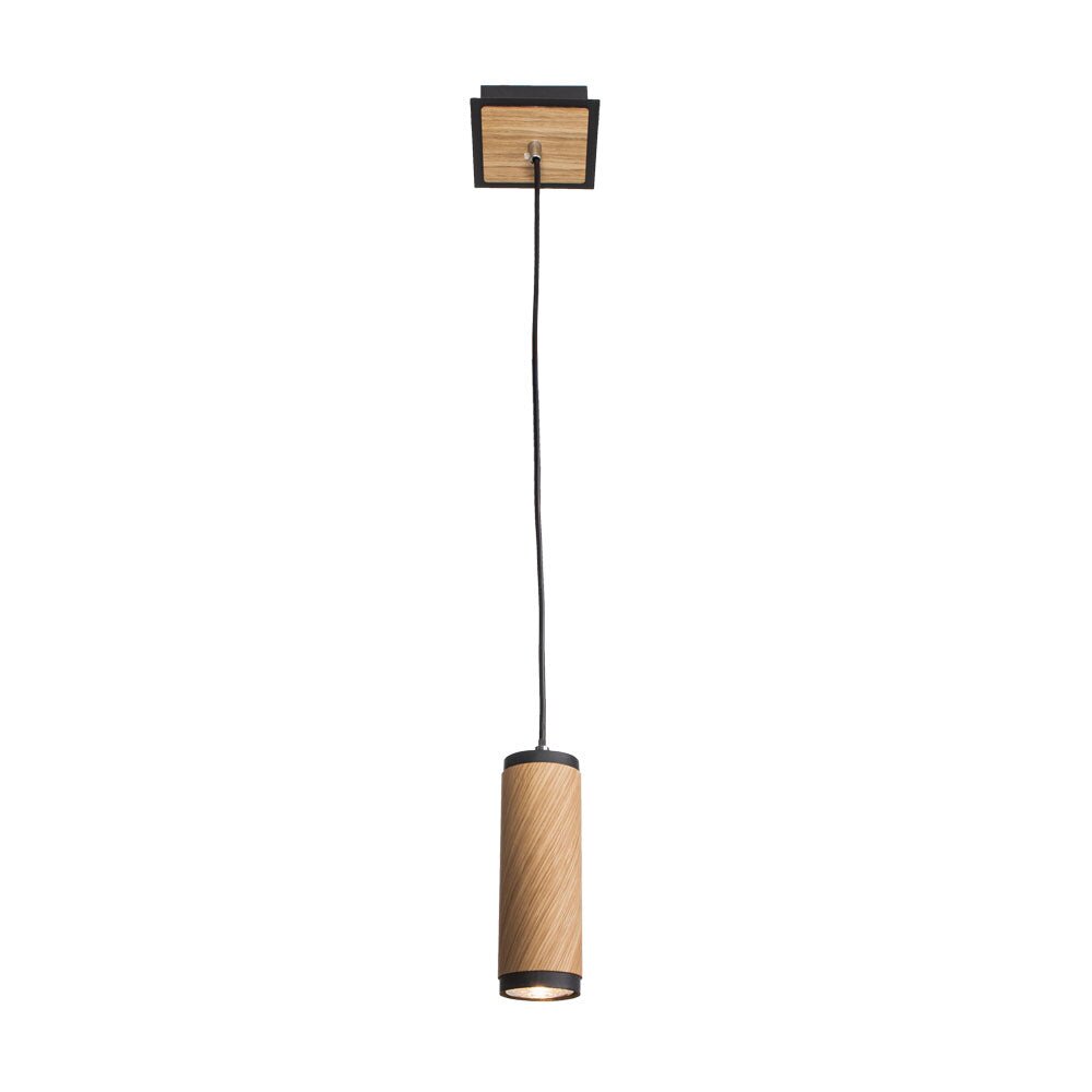 Elobra Bolivia Pendelleuchte Naturfarben, Schwarz, 1-flammig main product photo