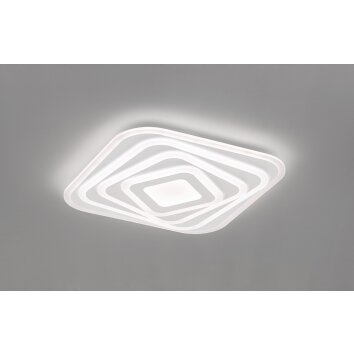 Fischer & Honsel Queen Deckenleuchte LED Weiß, 1-flammig, Fernbedienung