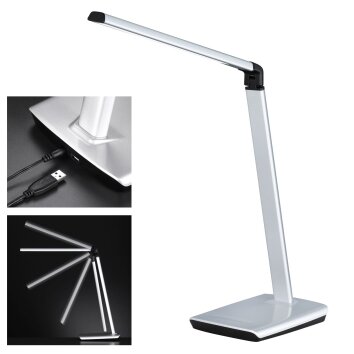 Fischer & Honsel Bright Tischleuchte LED Silber, 1-flammig Fischer & Honsel Bright Tischleuchte LED Silber, 1-flammig