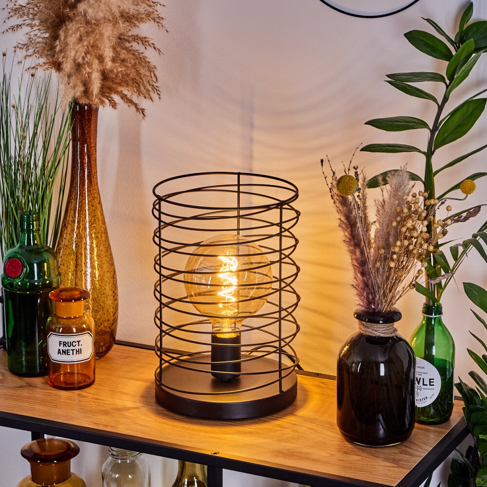 Tobuna Tischleuchte Schwarz, 1-flammig main product photo