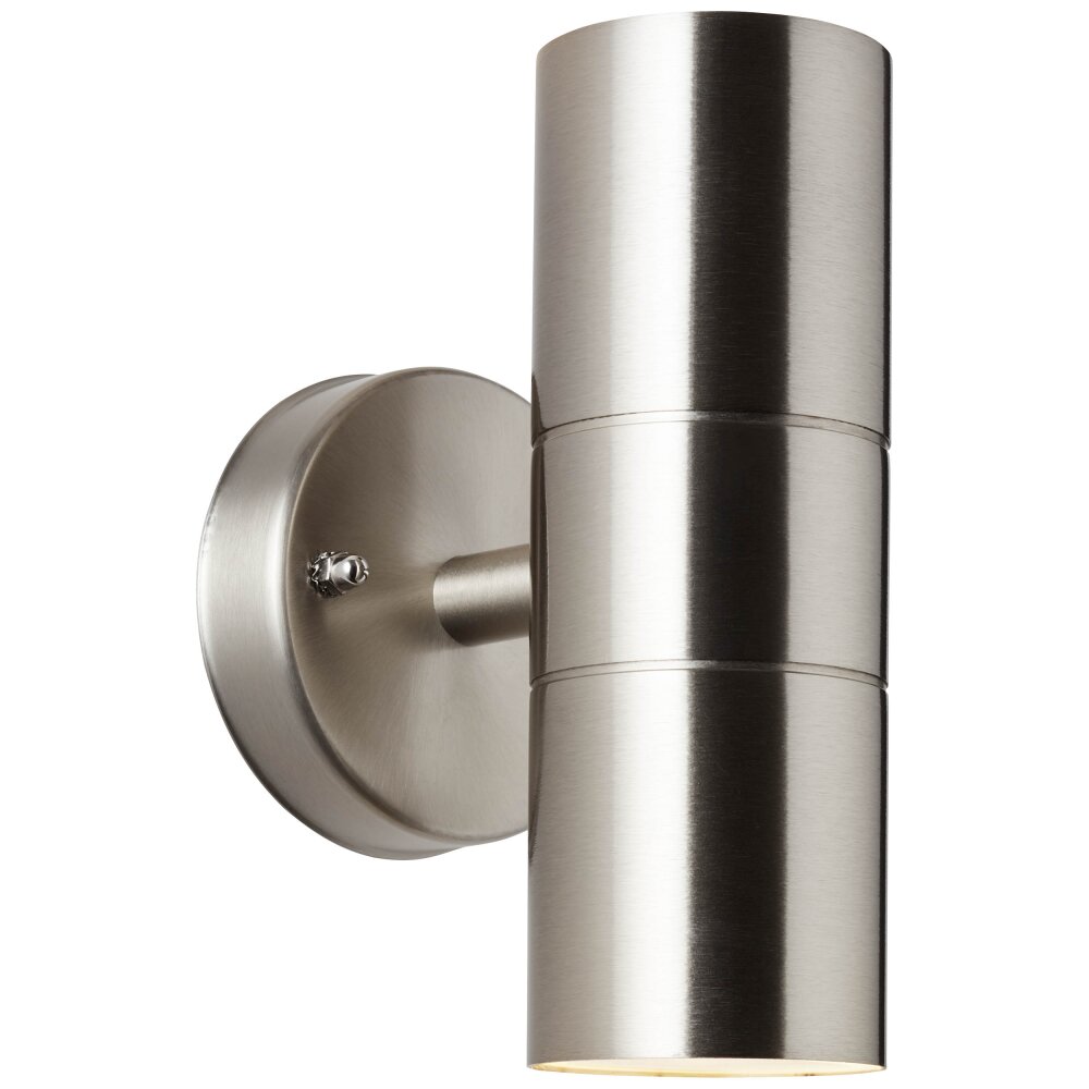 Brilliant Traver Außenwandleuchte Edelstahl, 2-flammig main product photo