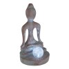 Gobo BUDDHA Solarleuchte LED Bronze, Grau, 1-flammig