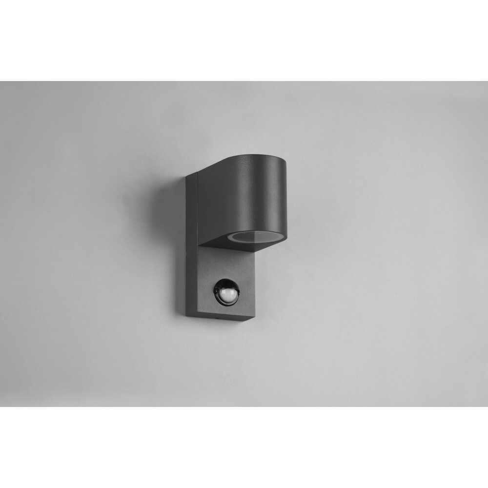 Trio Leuchten Roya Außenwandleuchte Anthrazit, 1-flammig, Bewegungsmelder
