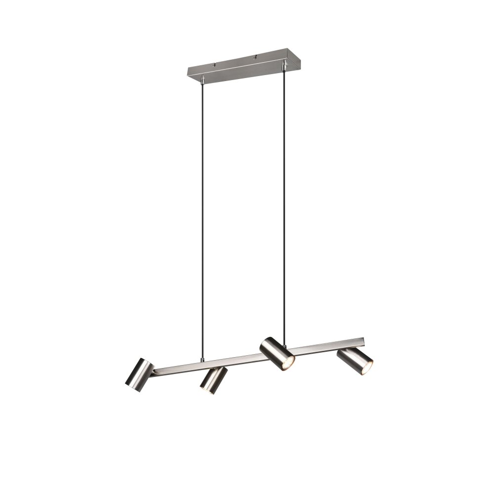 Trio Leuchten Marley Pendelleuchte Nickel-Matt, 4-flammig main product photo