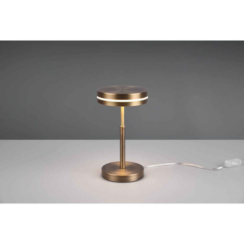 Trio Leuchten Franklin Tischleuchte LED Altmessing, 1-flammig main product photo