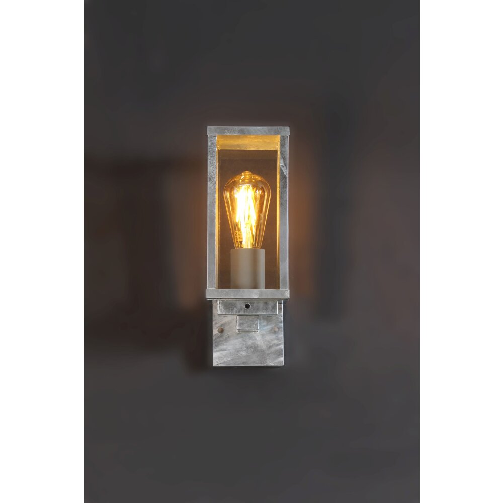 Lutec Lampen KARO Außenwandleuchte Verzinkt, 1-flammig main product photo