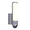 Lutec Lampen ELARA Außenwandleuchte LED Edelstahl, 1-flammig, Bewegungsmelder