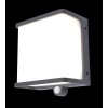 Lutec Lampen DOBLO Außenwandleuchte LED Anthrazit, 1-flammig, Bewegungsmelder