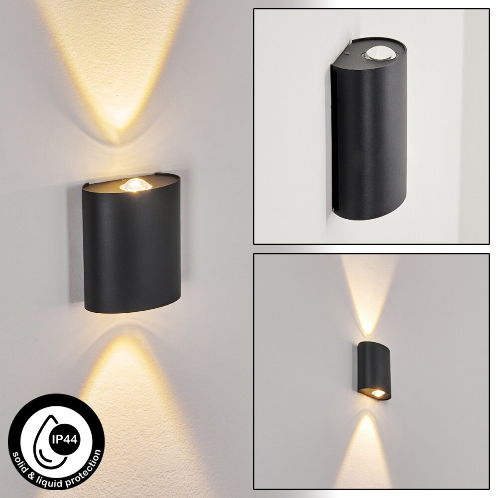 Oiba Außenwandleuchte LED Grau, 1-flammig main product photo