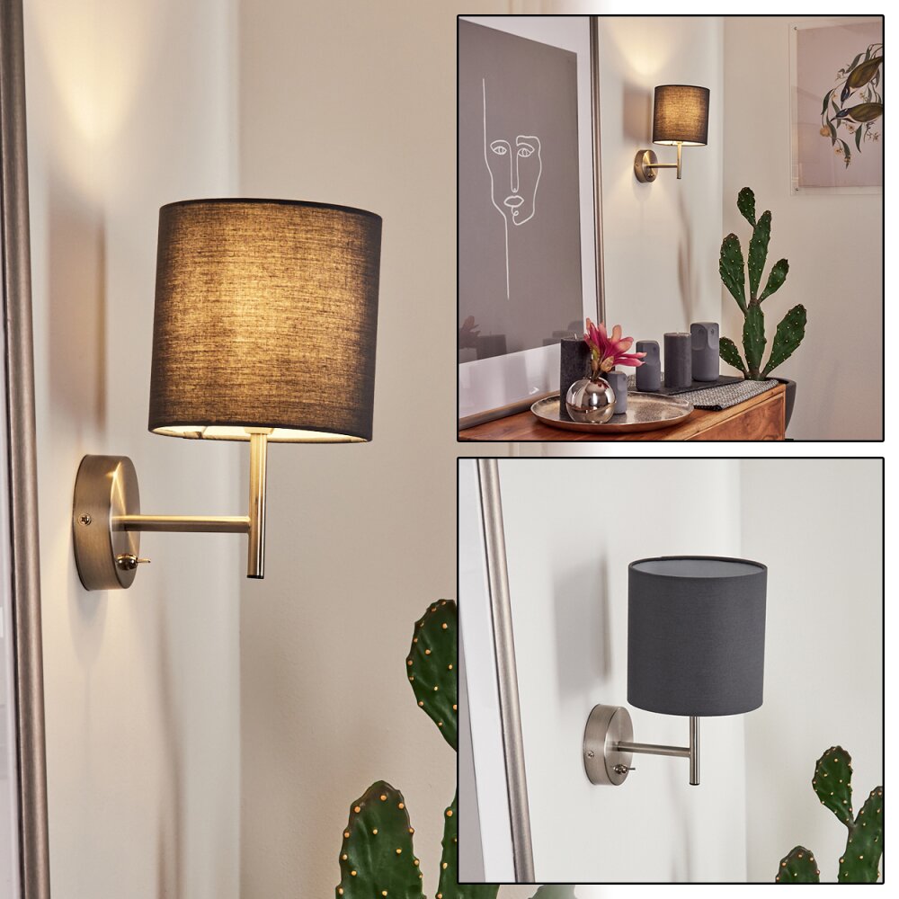 Tise Wandleuchte Nickel-Matt, 1-flammig main product photo