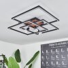 Deadwood Deckenleuchte LED Braun, Holzoptik, 4-flammig