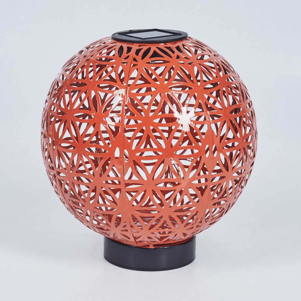 Leonard Solarleuchte LED Rot, Schwarz, 1-flammig