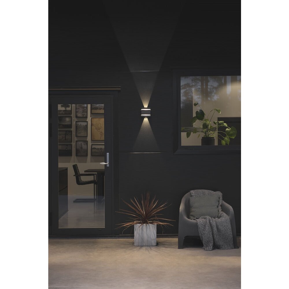 Konstsmide Cremona Außenwandleuchte LED Anthrazit, 2-flammig main product photo
