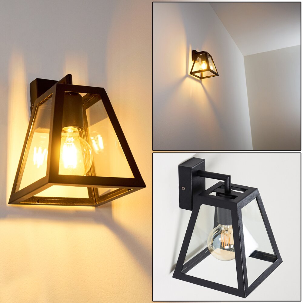 Nittorp Wandleuchte Schwarz, 1-flammig main product photo