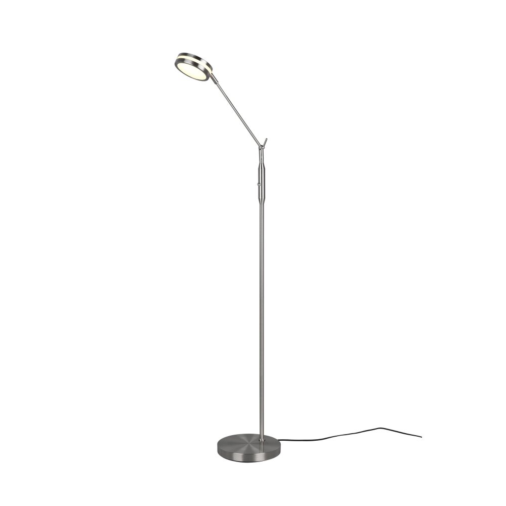 Trio Leuchten Franklin Stehleuchte LED Nickel-Matt, 1-flammig main product photo