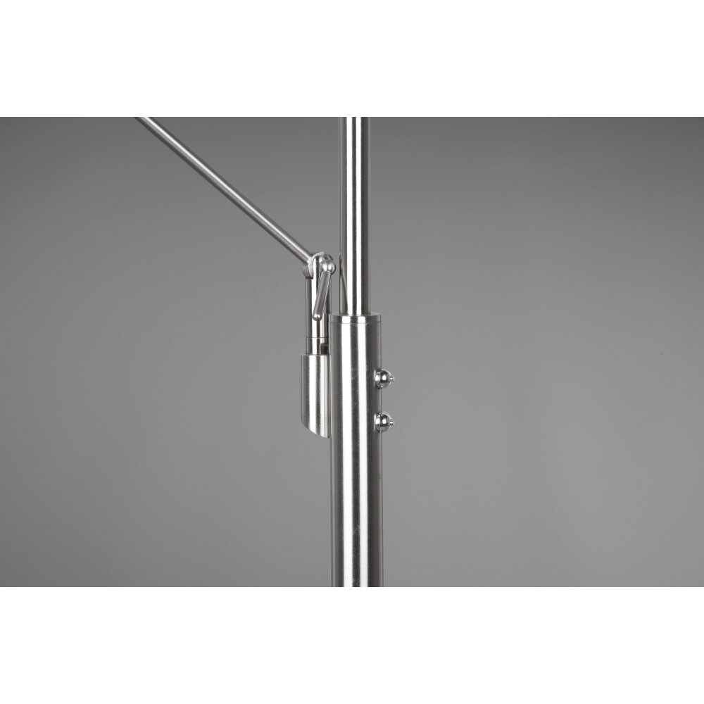Trio Leuchten Franklin Deckenfluter LED Nickel-Matt, 2-flammig