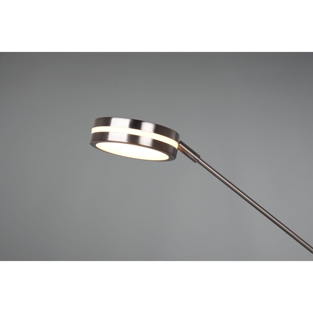 Trio Leuchten Franklin Deckenfluter LED Nickel-Matt, 2-flammig