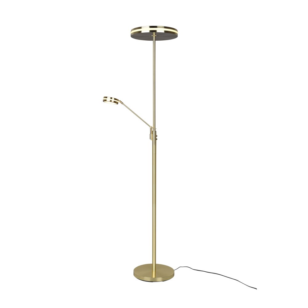 Trio Leuchten Franklin Deckenfluter LED Messing, 2-flammig main product photo