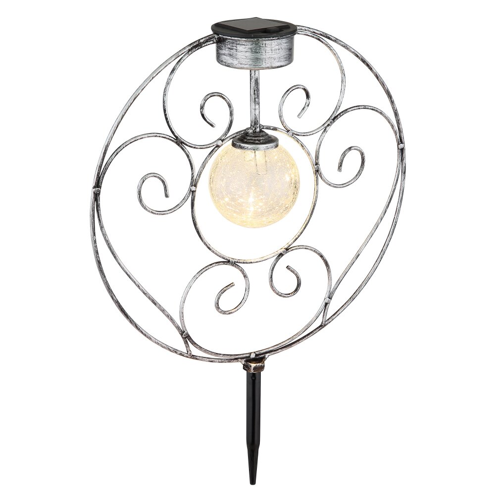 Globo Solar-Stehleuchte LED Altsilber, 1-flammig main product photo