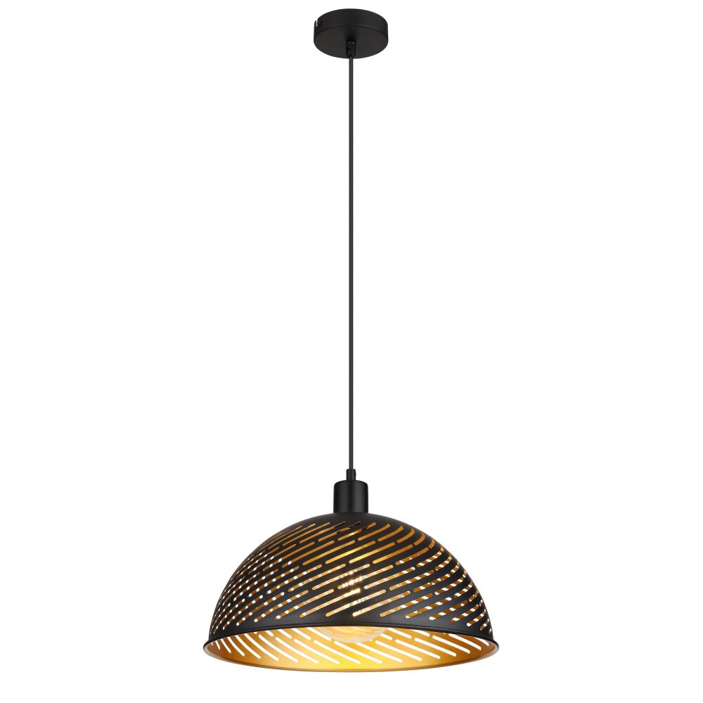 Globo LENNA Hängeleuchte Gold, Schwarz, 1-flammig main product photo