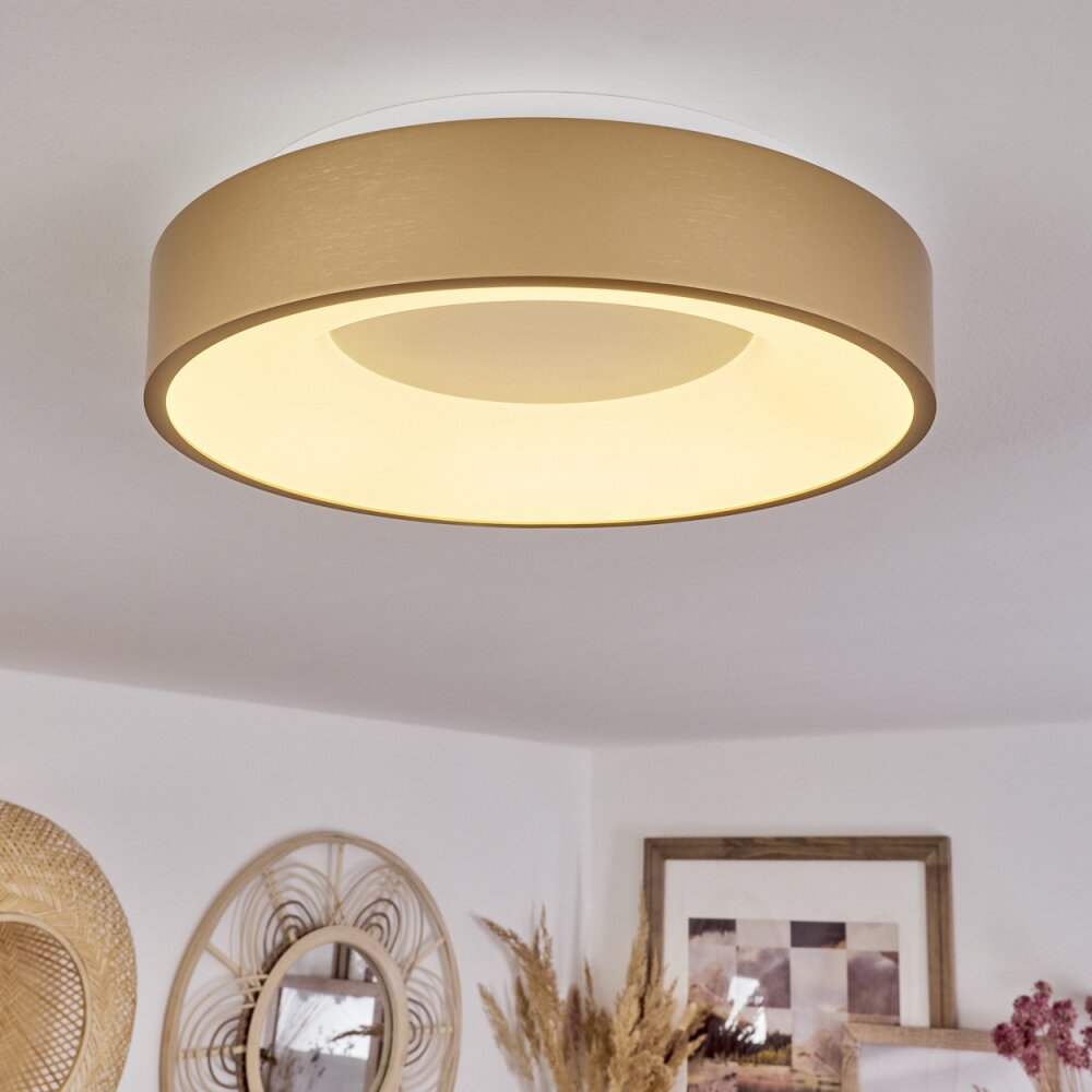 Playas Deckenleuchte LED Gold, Weiß, 1-flammig main product photo